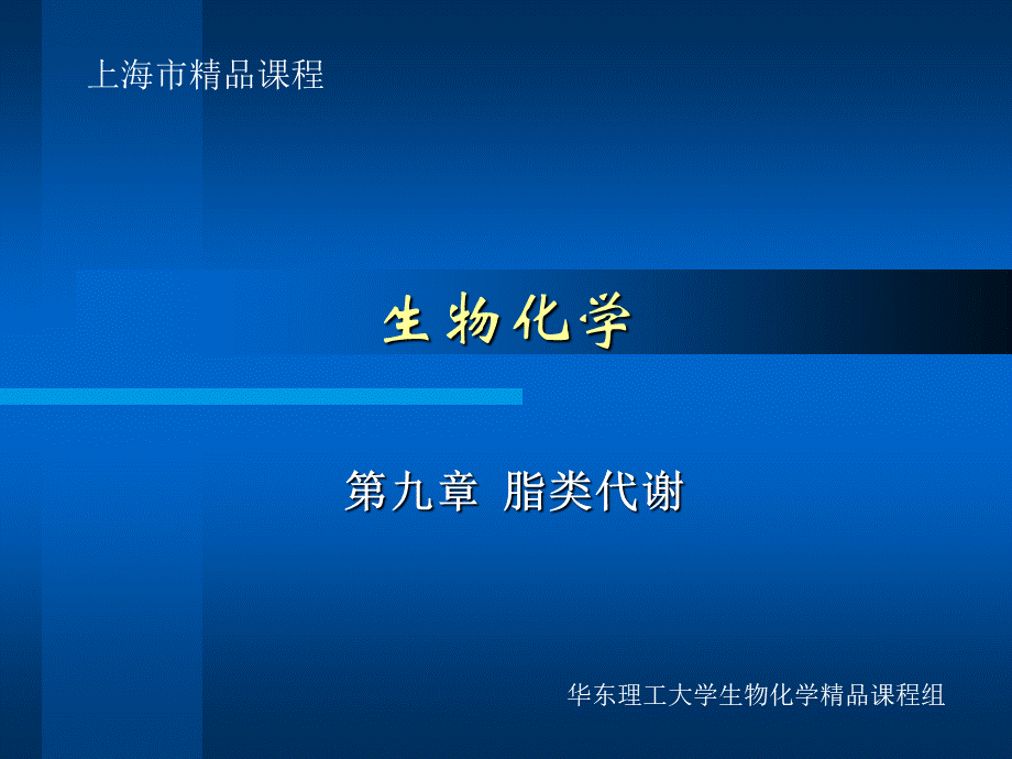 华东理工生物化学chap09.ppt_第1页