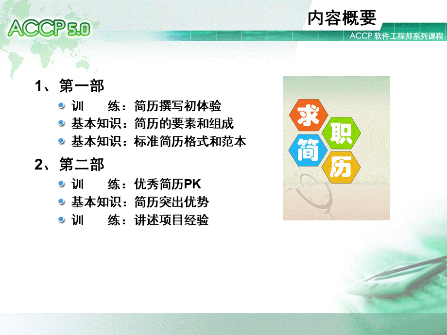 Chapter5_求职面试系列之一：简历基础V1.0.ppt_第2页