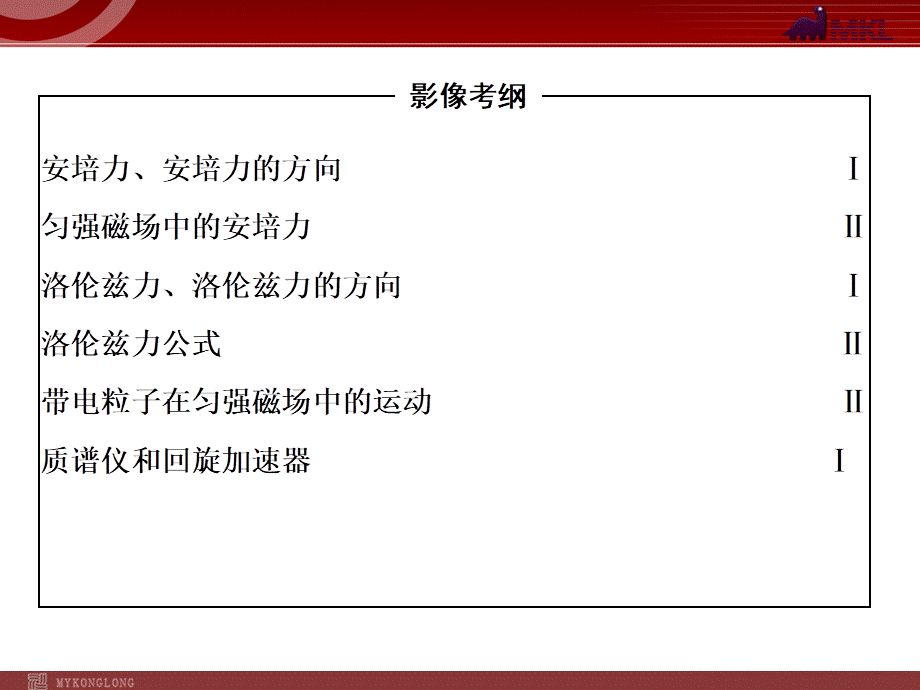 2013届高考物理二轮复习冲刺课件：专题8磁场.ppt_第3页