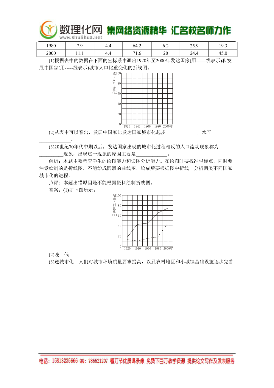 湘教版（新）地理必修2教案 第二章 第二节城市化过程与特点2（ 书利华教育网）.doc_第3页