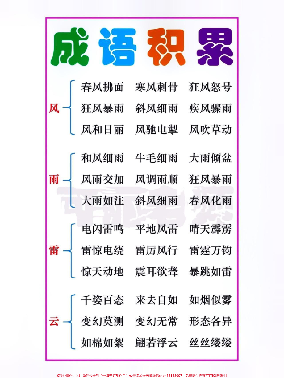 成语积累#关注我持续更新小学知识 #词语积累 #小学语文 #暑假预习 #四季成语积累 @抖音小助手 @抖音热点宝 @抖音创作者中心 @抖音来客官方助推官.pdf_第2页