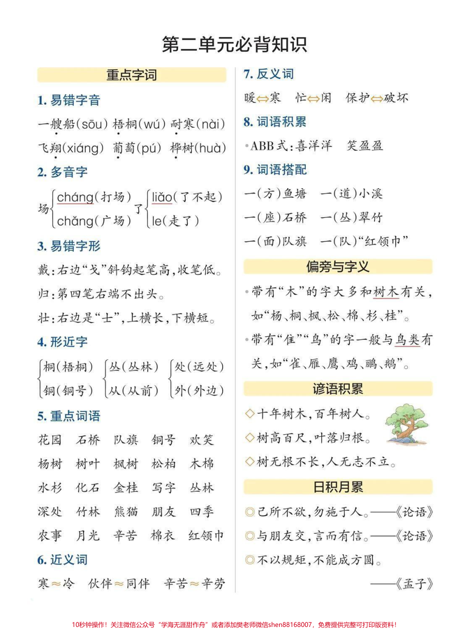 二年级上册语文必背知识点#小学语文 #知识点总结.pdf_第2页