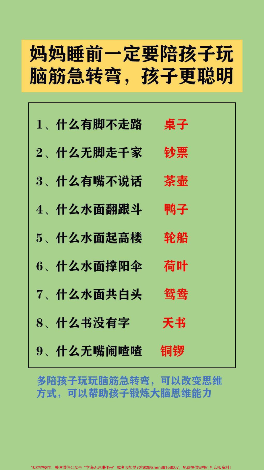 #抖音图文来了 多陪孩子玩玩脑筋急转弯可以改变思维方式可以帮助孩子锻炼大脑思维能力#脑筋急转弯 #脑筋转转转.pdf_第2页