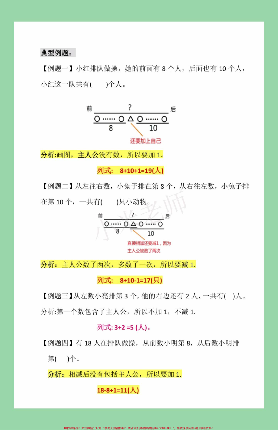 #必考考点 #一年级数学#必考考点#排队 #易错题这题一定要给孩子保存太全面了包括解题思路.pdf_第3页