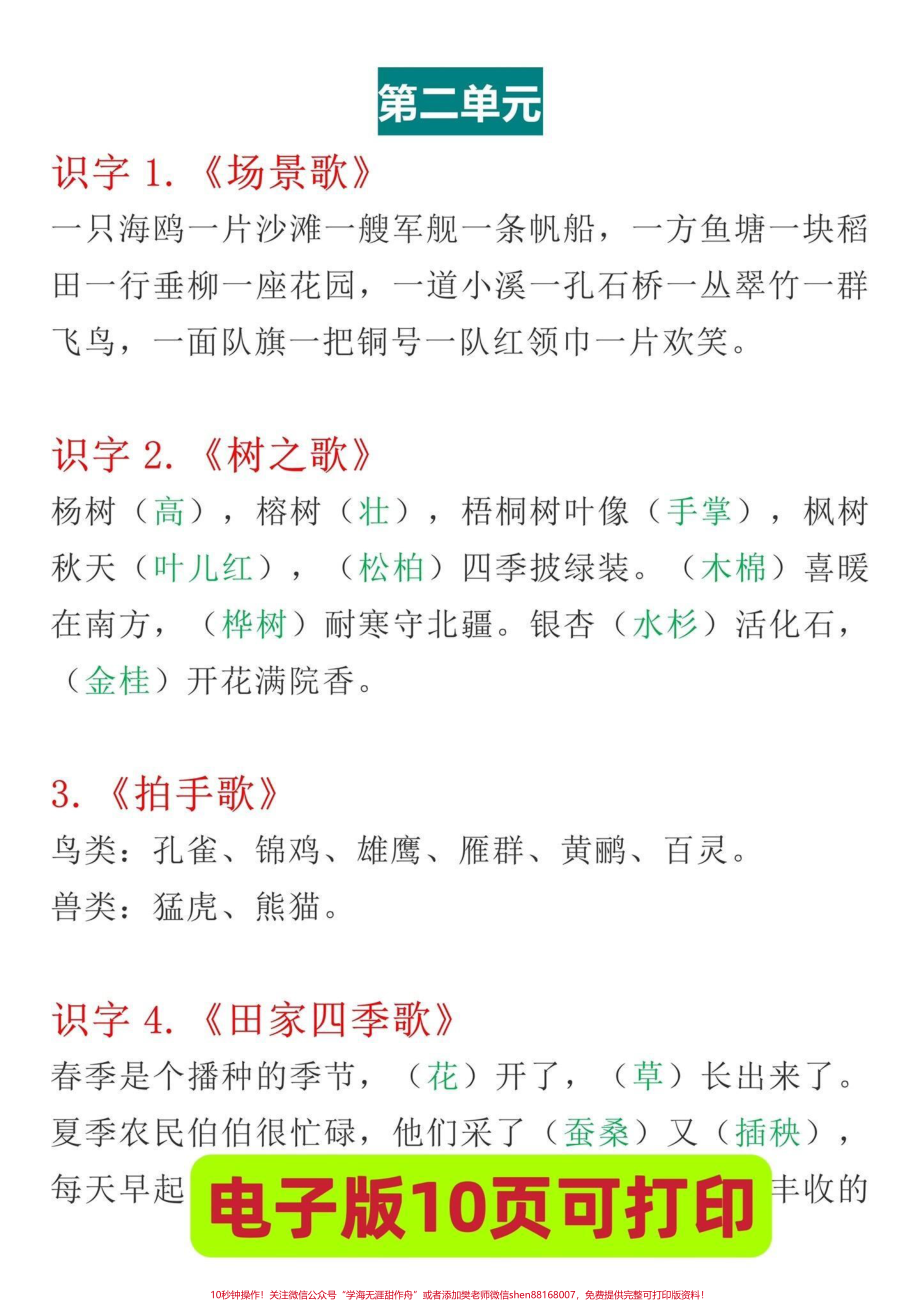 二年级上册语文课文中心思想归纳总结‼️暑假预习必备‼️提前熟悉课文二年级上册语文中心思想汇总#一升二 #二年级上册语文 #二年级语文上册 #中心思想归纳 #一升二年级 @DOU+小助手.pdf_第3页