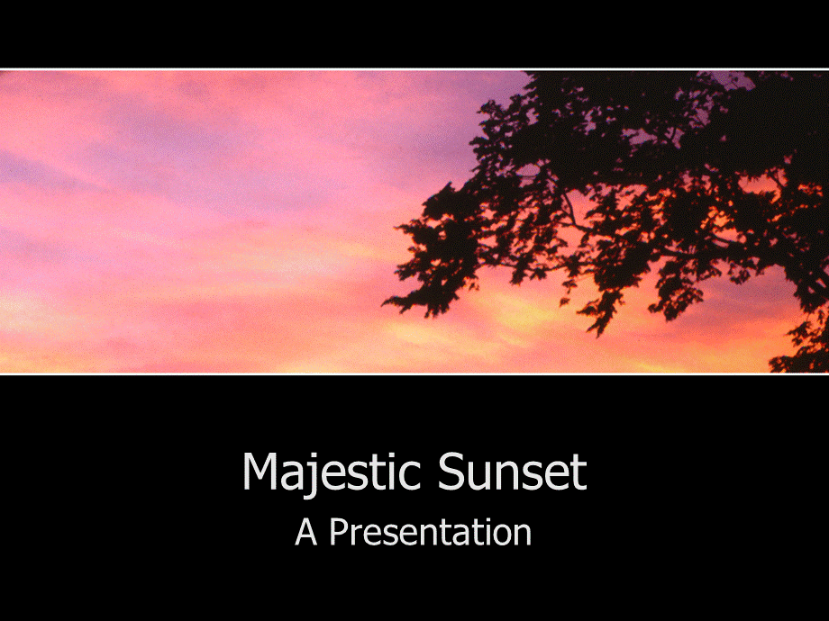 精美大自然PPT模板majestic_sunset017.ppt_第1页