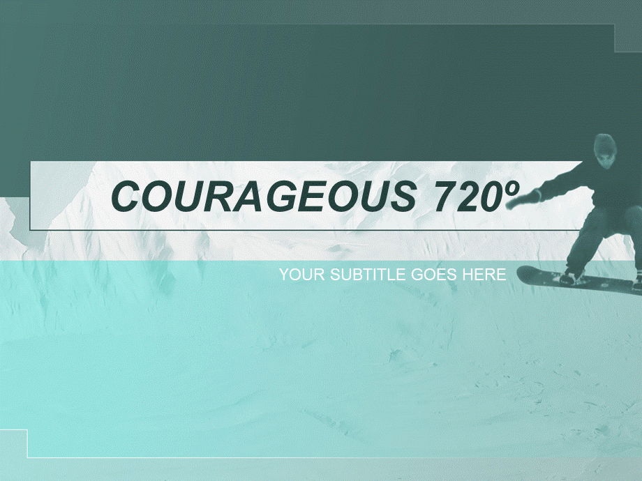 精品运动PPT模板courageous_720014.ppt_第1页