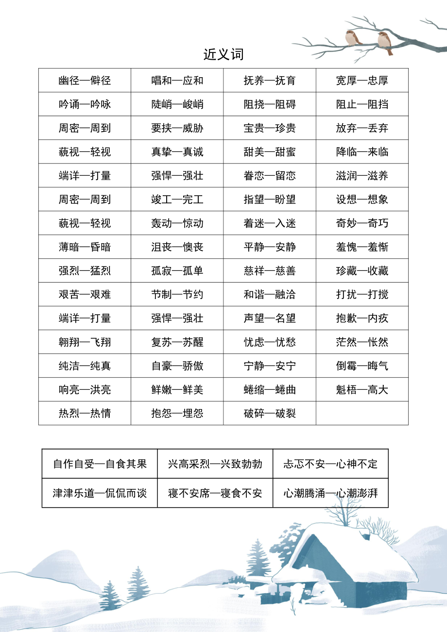 六年级语文近义词和反义词汇总.pdf_第2页