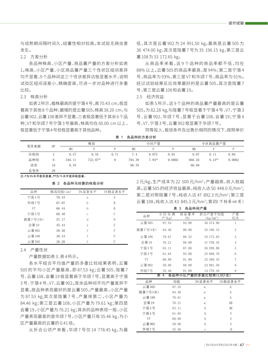 修文县中晚熟马铃薯新品种筛选试验.pdf_第2页