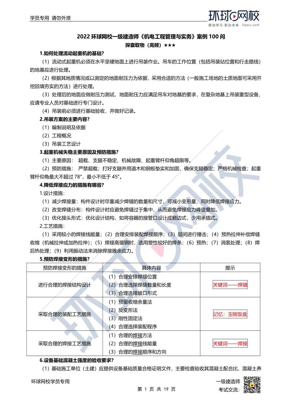 环球-22一建《机电实务》案例100问.pdf_第1页