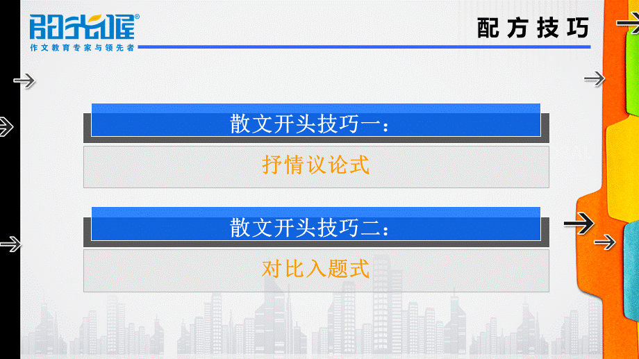 23【配方教案PPT】初中组开头技巧3.ppt_第2页