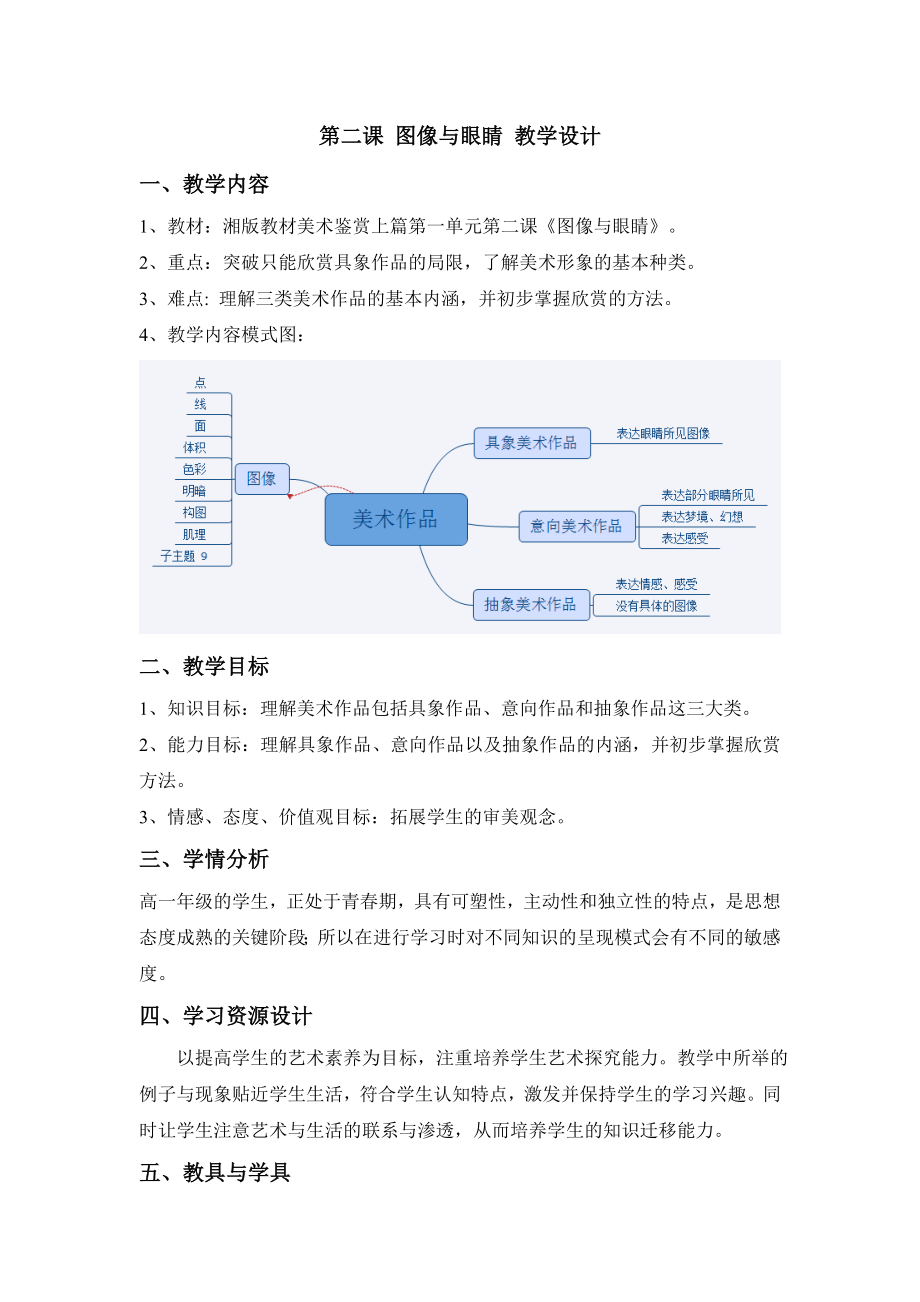 第二课 图像与眼睛 教学设计.doc_第1页