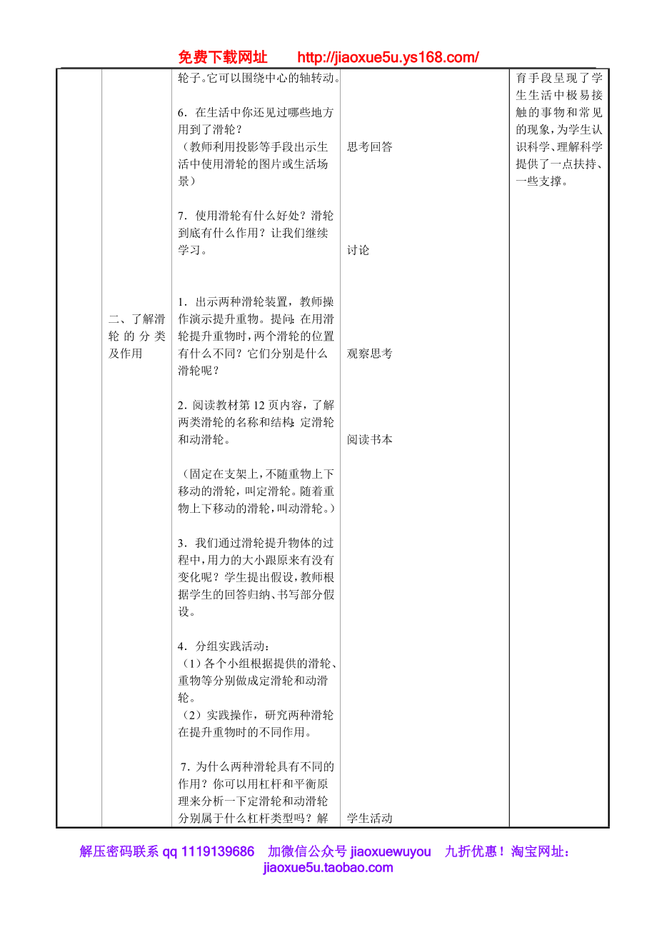 苏教小学科学五下《1.5．国旗怎样升上去》word教案(6).doc_第2页