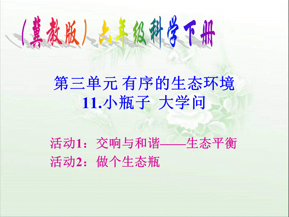 冀教小学科学六下册《11小瓶子大学问》PPT课件 (2).ppt_第1页