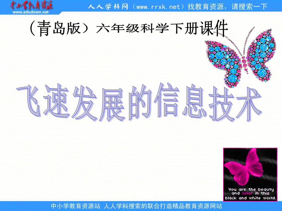 青岛小学科学六下《19、飞速发展的信息技术》PPT课件 (4)【加微信公众号 jiaoxuewuyou 九折优惠 qq 1119139686】.ppt_第1页