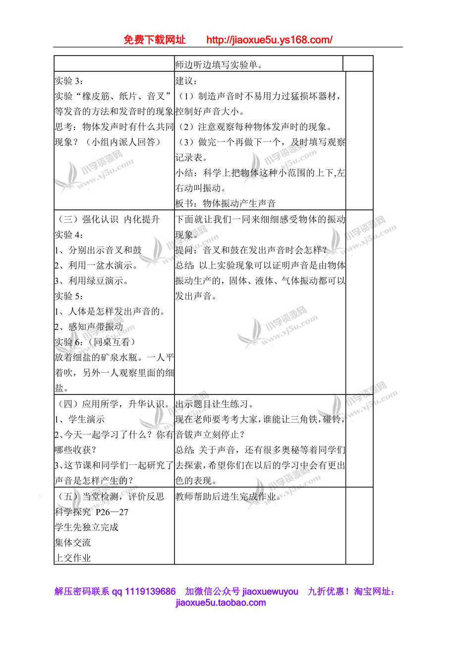 苏教小学科学四上《3.1．声音的产生》word教案(2).doc_第2页