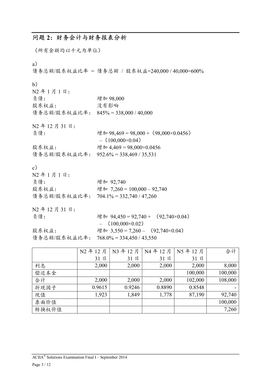 CIIA最终考试II2014年9月试卷I-答案-中文.pdf_第3页