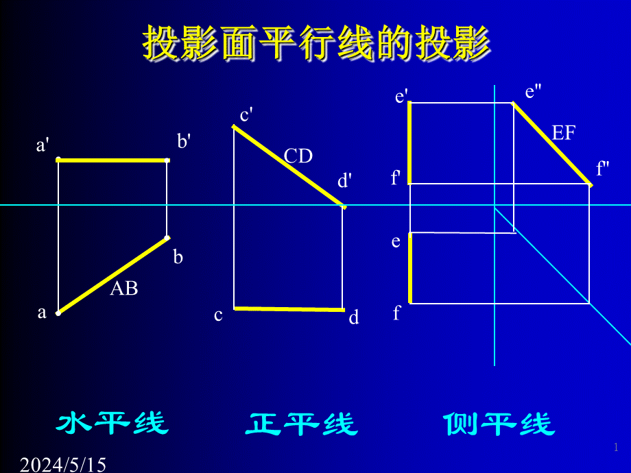 04第四讲 线与线的相对位置.ppt_第1页