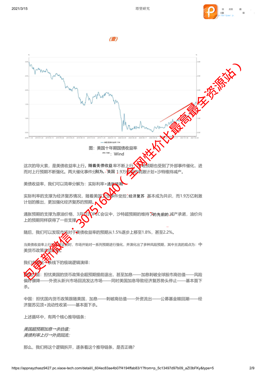 0315宏观研究：市场癔症VS美债收益率宏观经济学研究案例_1_1【优选课程网www.youxuan68.com】.pdf_第2页