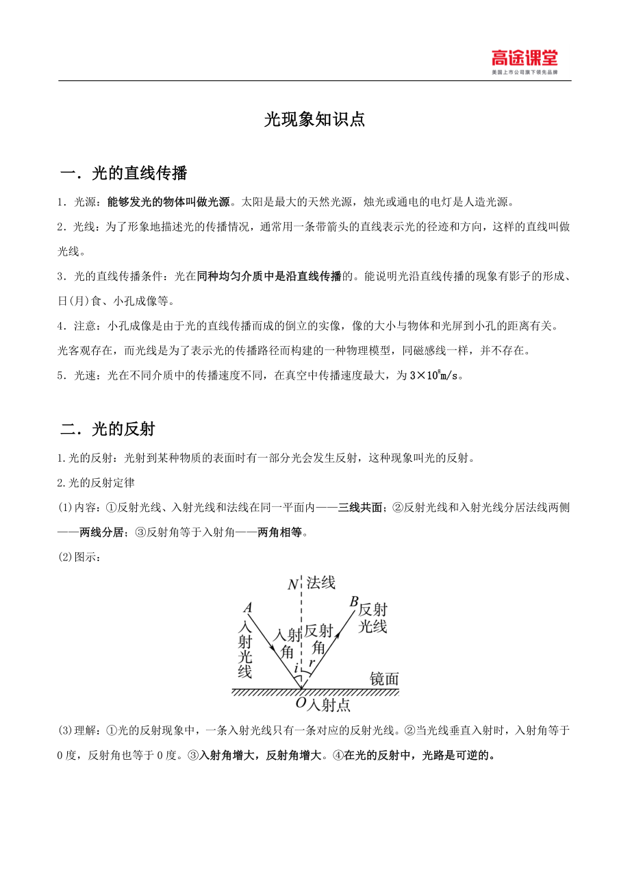 光现象知识点总结(1).pdf_第1页