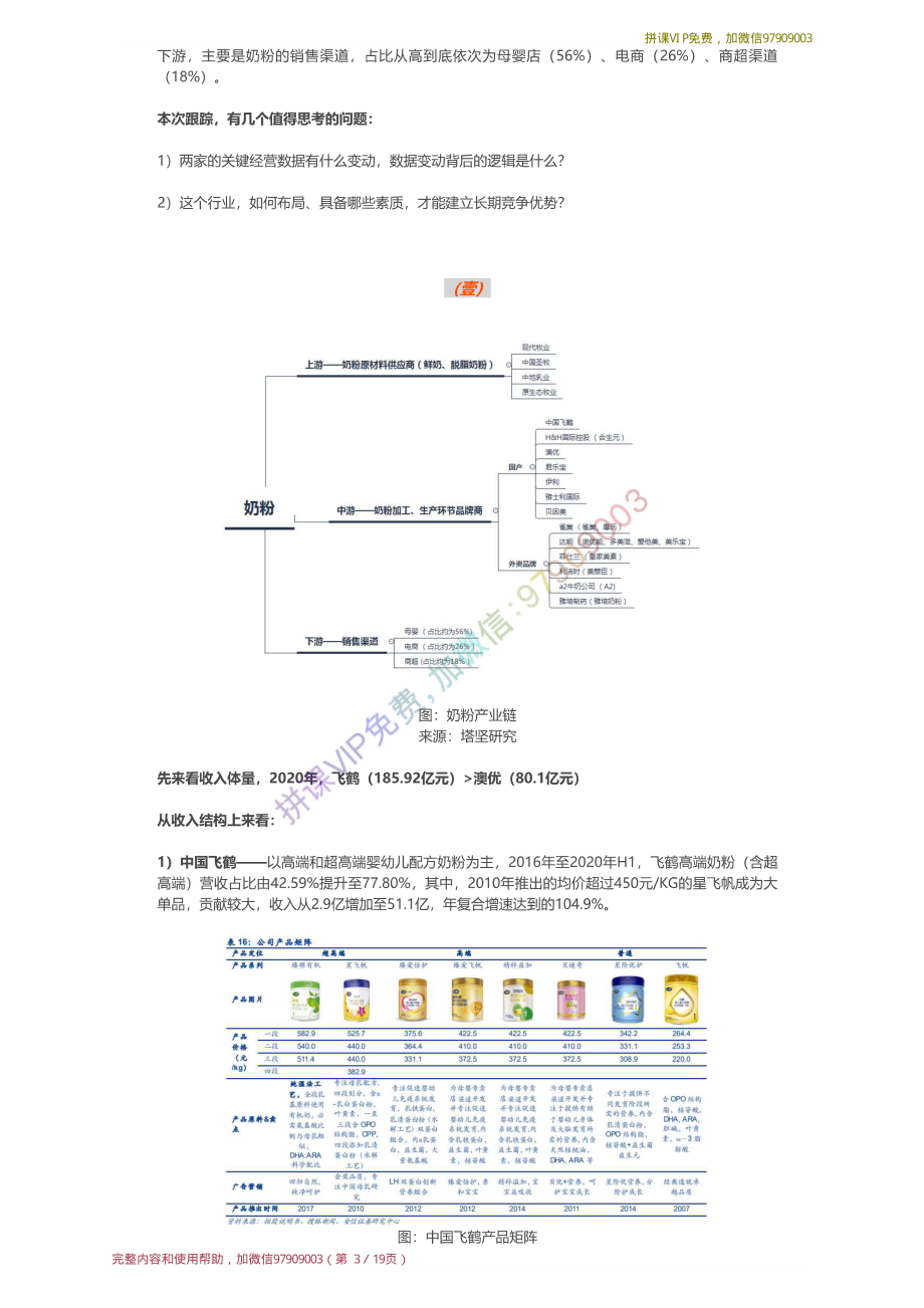 20210719-行业跟踪▶中国飞鹤VS澳优：2021年7月跟踪奶粉产业【优选课程网www.youxuan68.com】.pdf_第3页