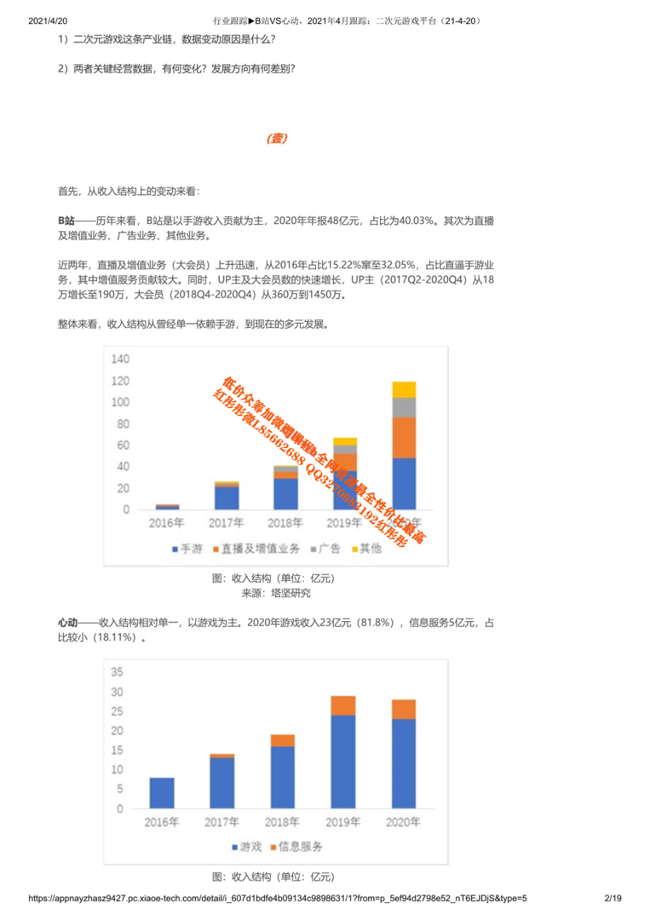 20210420行业跟踪B站VS心动2021年4月跟踪：二次元游戏平台【优选课程网www.youxuan68.com】.pdf_第2页