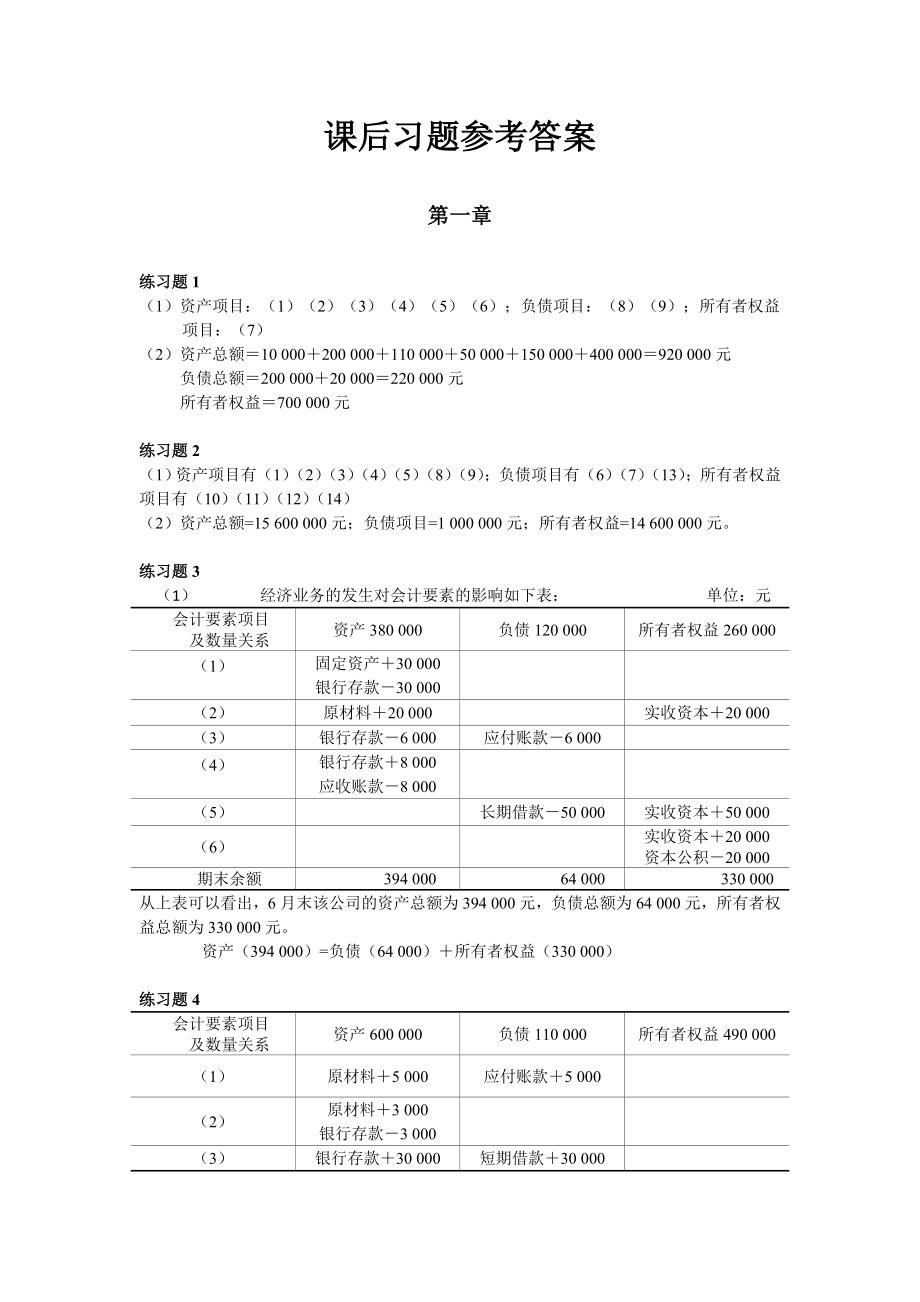 企业会计学 答案.doc_第1页