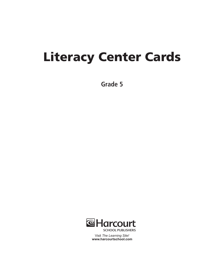 LiteracyCenterCardsG5SetA.pdf_第1页