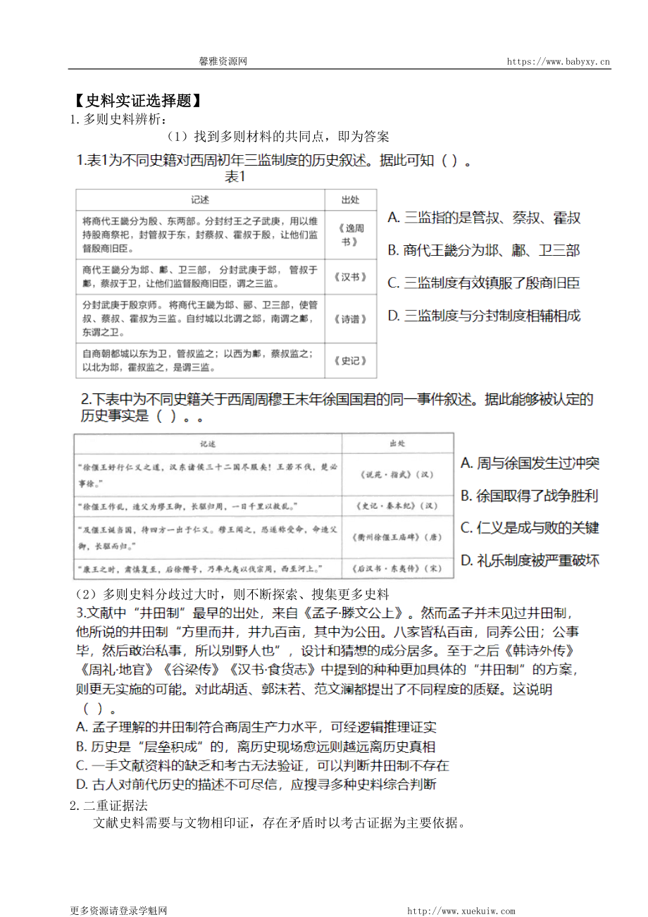 【 考 点 解 读 】 先 秦 秦 汉 考 点 考 法 与 解 题 技 巧 .pdf_第2页