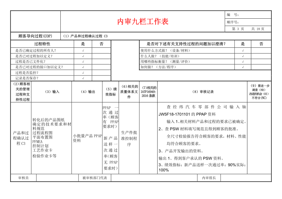 IATF16949内审九栏工作表(需完善供参考）(1).pdf_第3页