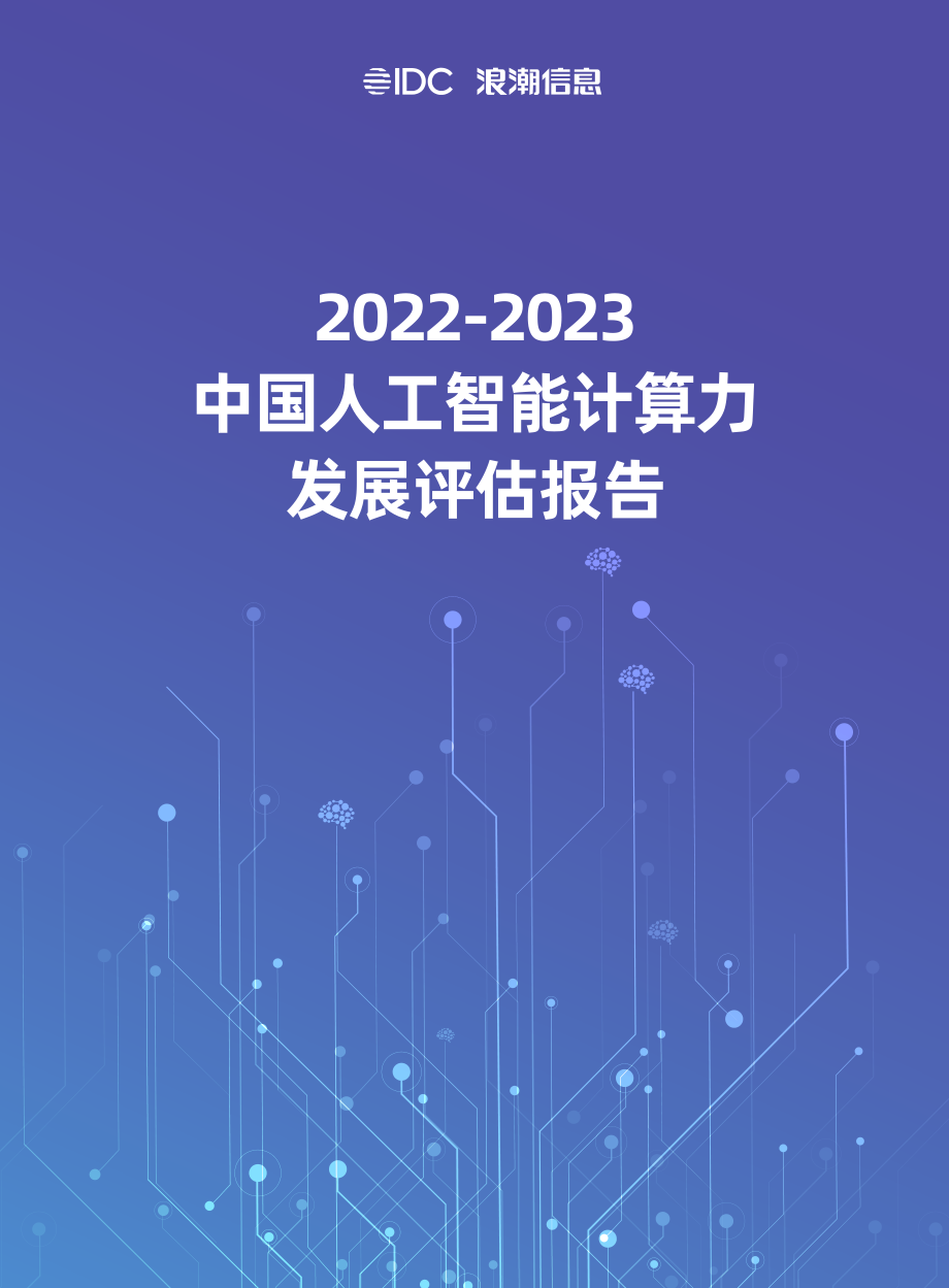 IDC&浪潮：2022-2023中国人工智能计算力发展评估报告.pdf_第1页