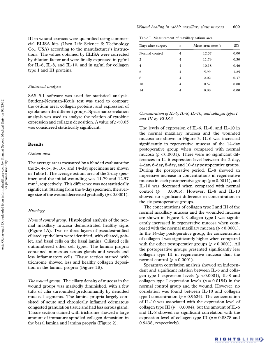 Serial cytokine levels during wound healing in rabbit maxillary sinus.pdf_第3页