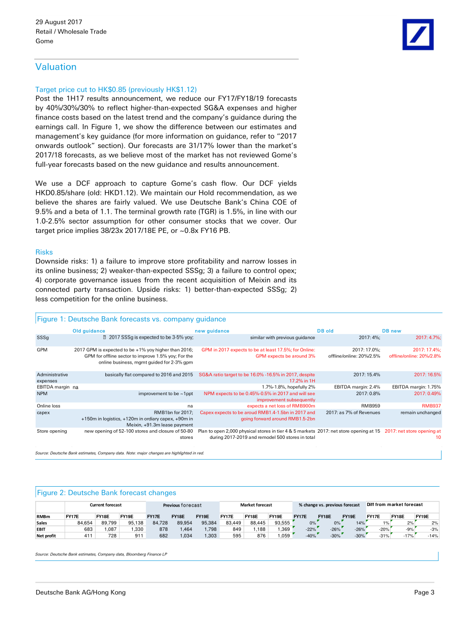 20170829-德意志银行-国美电器-00493.HK-Higher SG&A costs triggered by business transformation; Hold.pdf_第3页