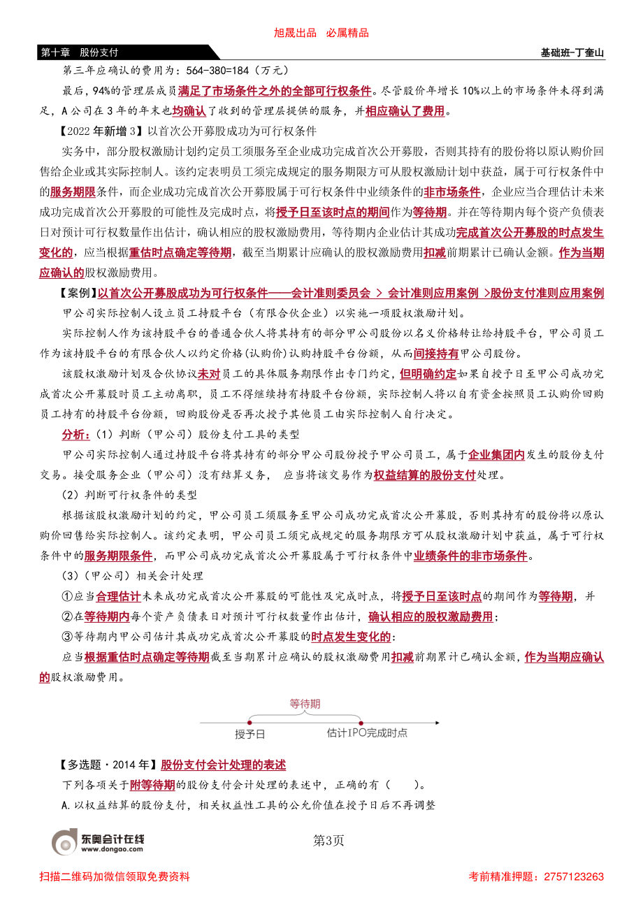 68_可行权条件的种类、处理和修改权益工具公允价值的确定.pdf_第3页