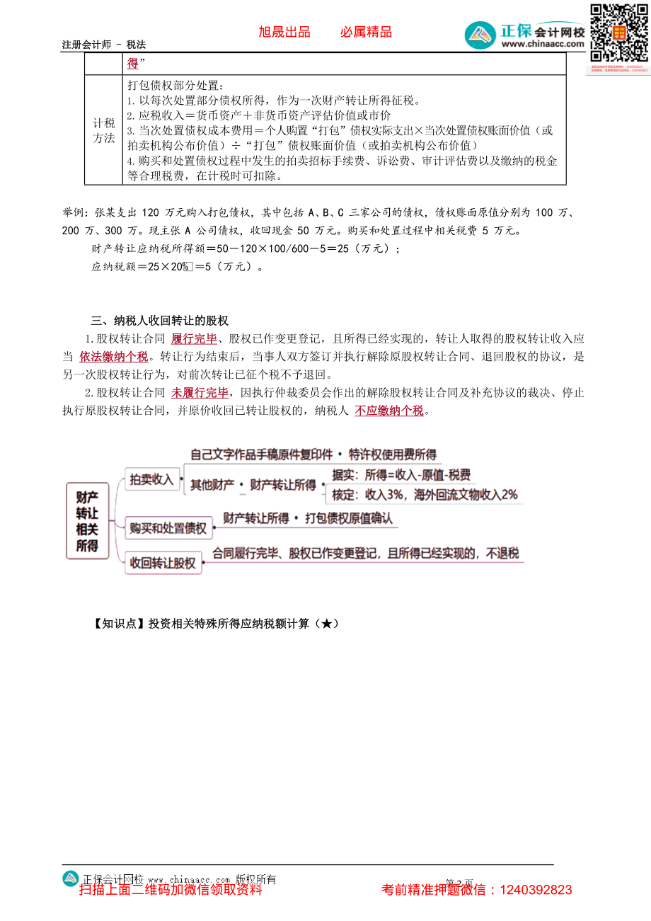 第0512讲　财产转让、投资相关特殊所得应纳税额计算_create.pdf_第2页