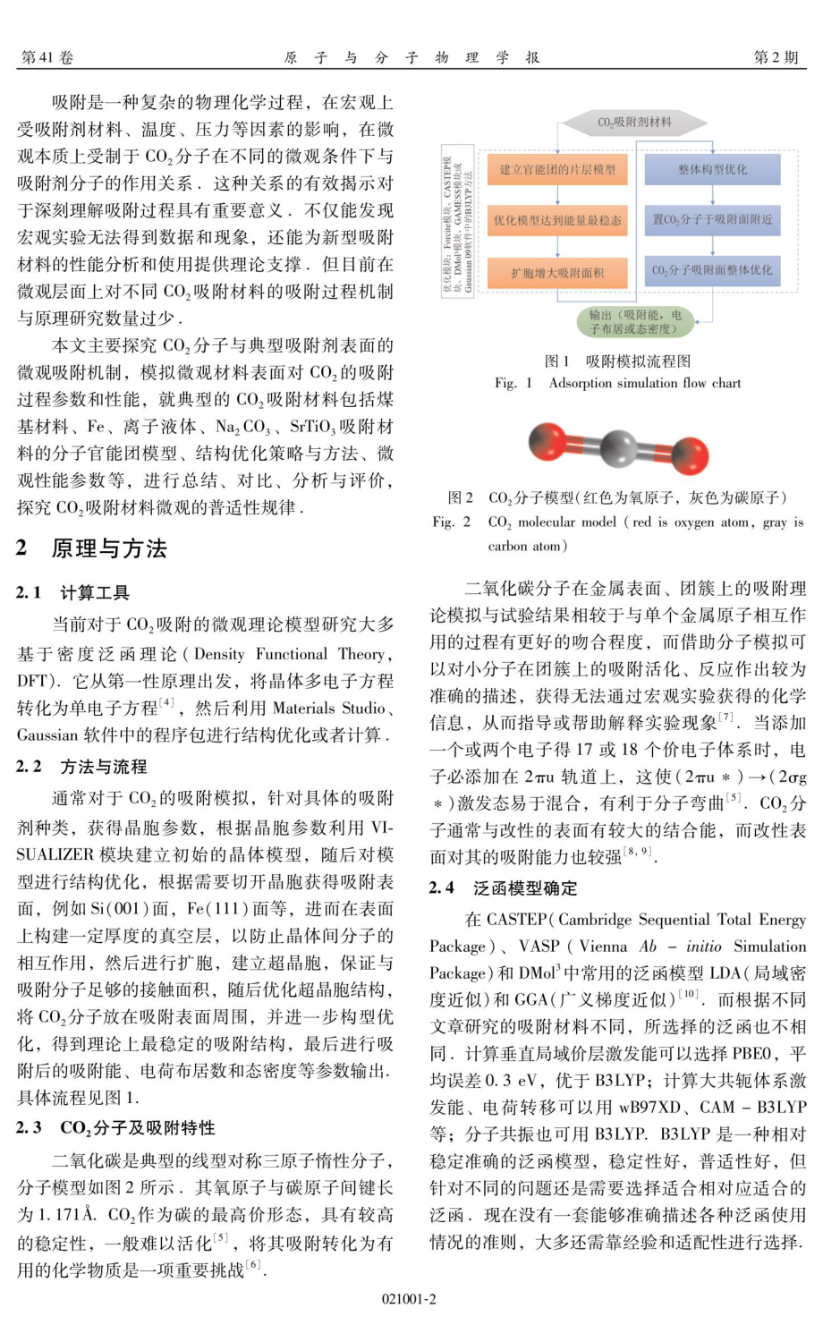 基于密度泛函理论的CO_%282%29吸附微观机理比较研究.pdf_第2页