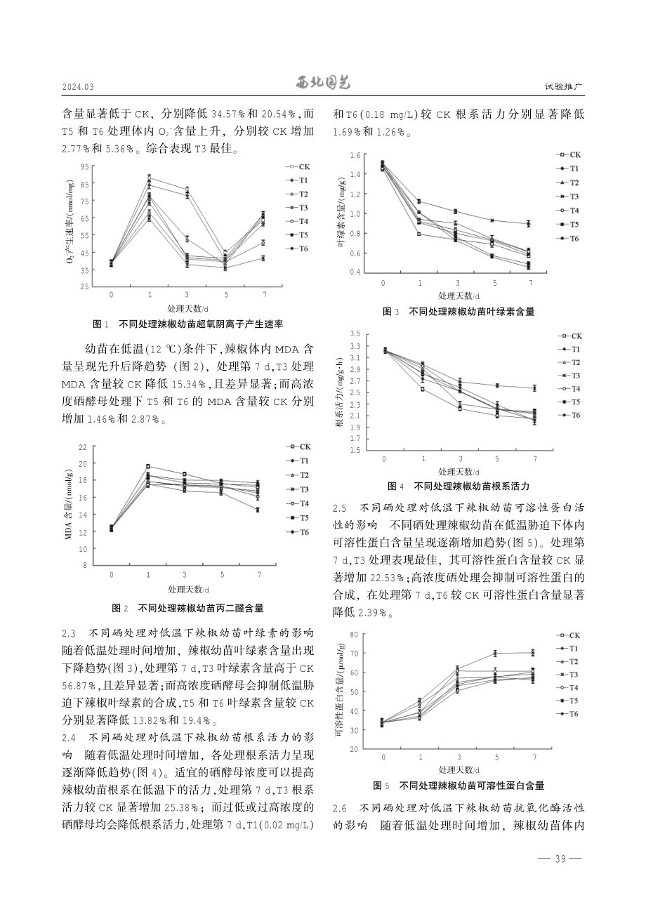 硒酵母浸种对低温胁迫下辣椒种子萌发、幼苗生理特征的影响.pdf_第3页