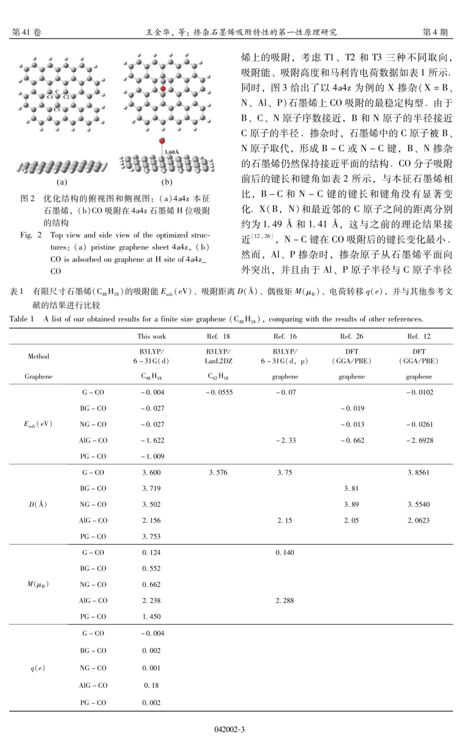 掺杂石墨烯吸附特性的第一性原理研究.pdf_第3页