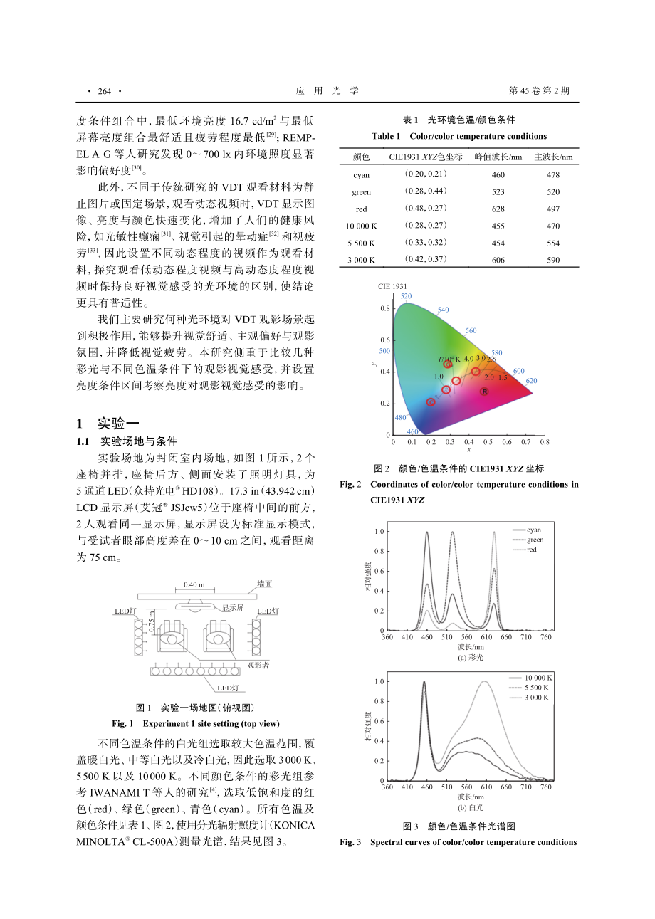 光环境对使用VDT观看动态视频的视觉感受影响.pdf_第3页