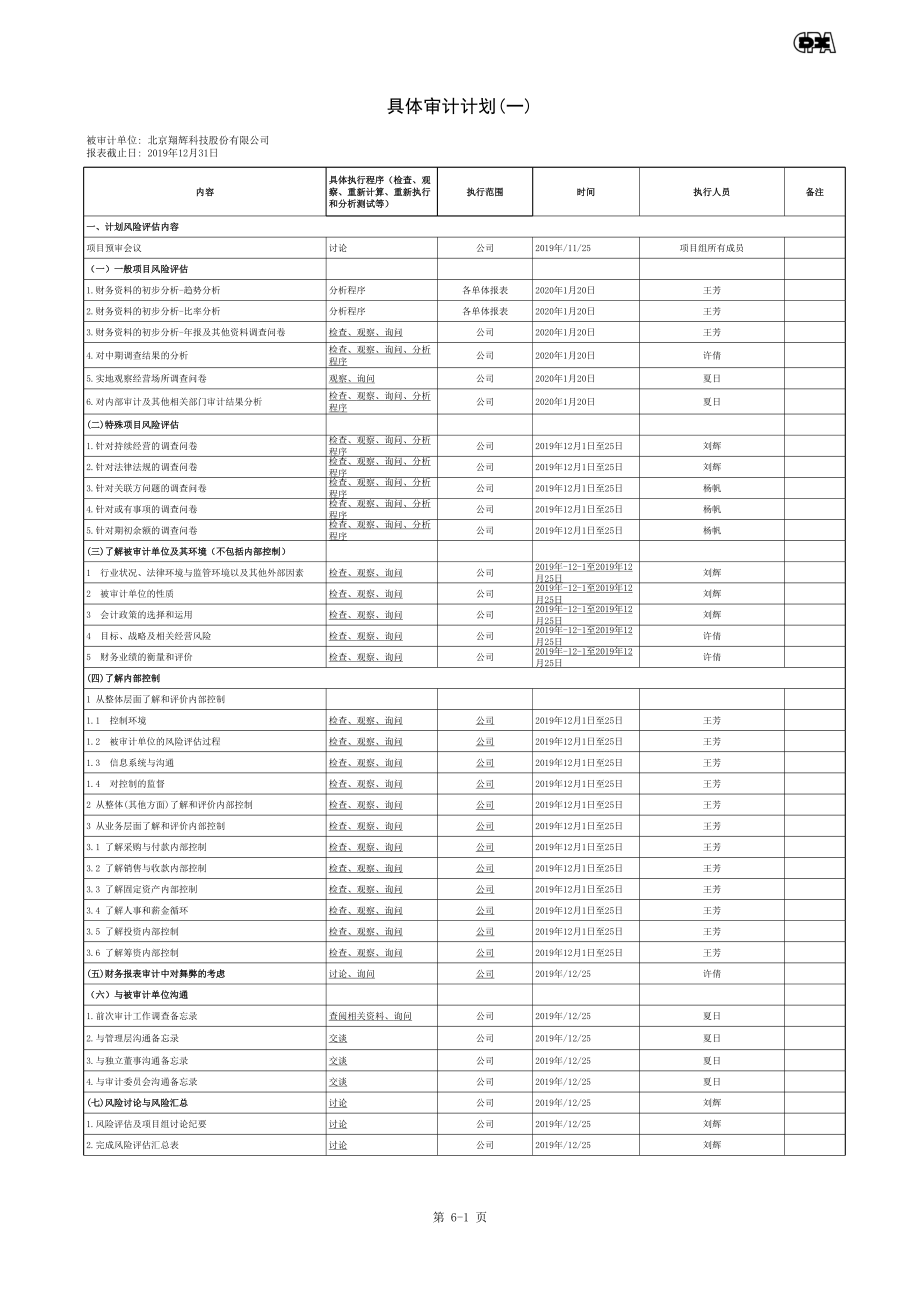 BB-具体审计计划(一).xls_第1页