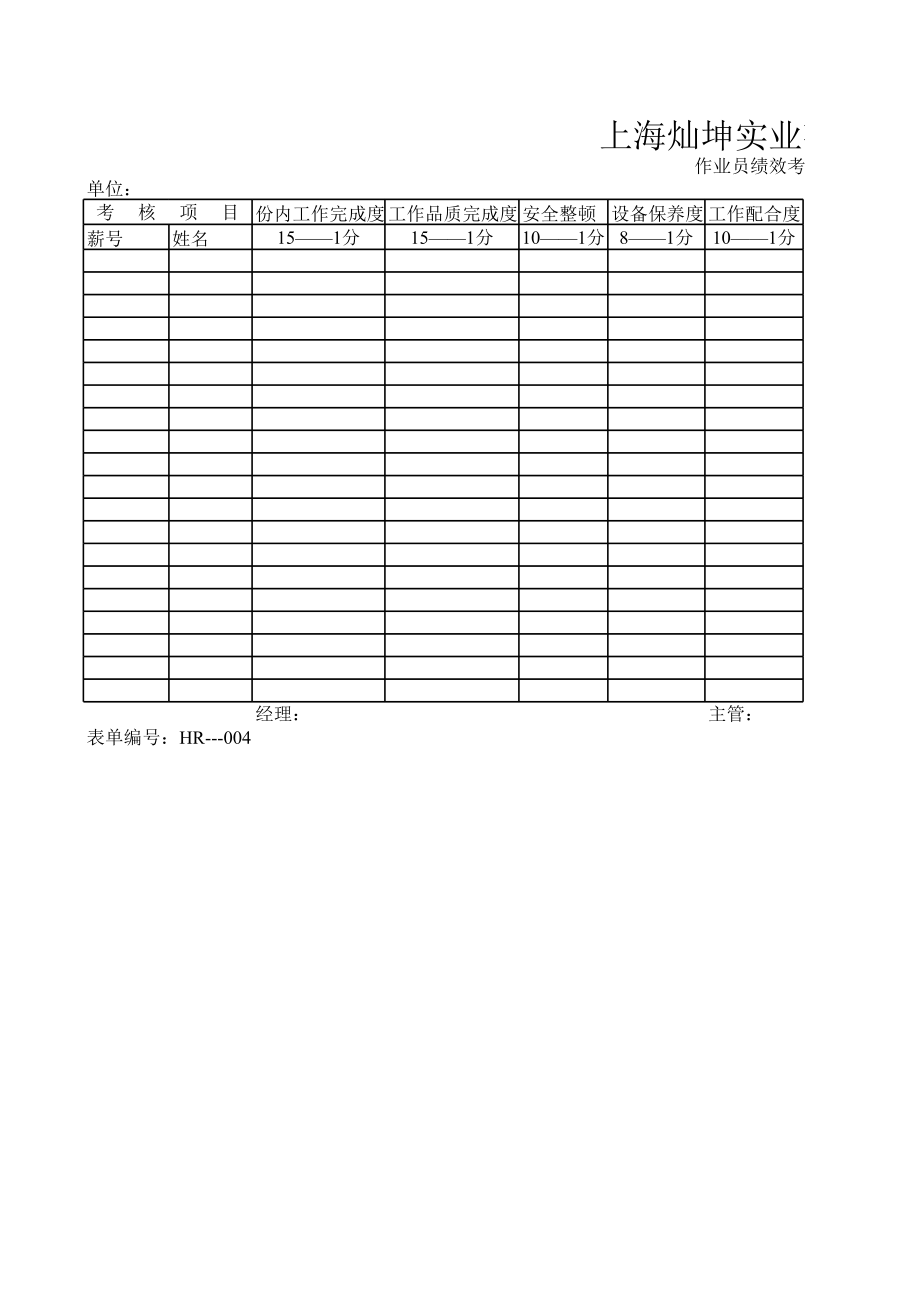 作业员绩效考核表.xls_第1页