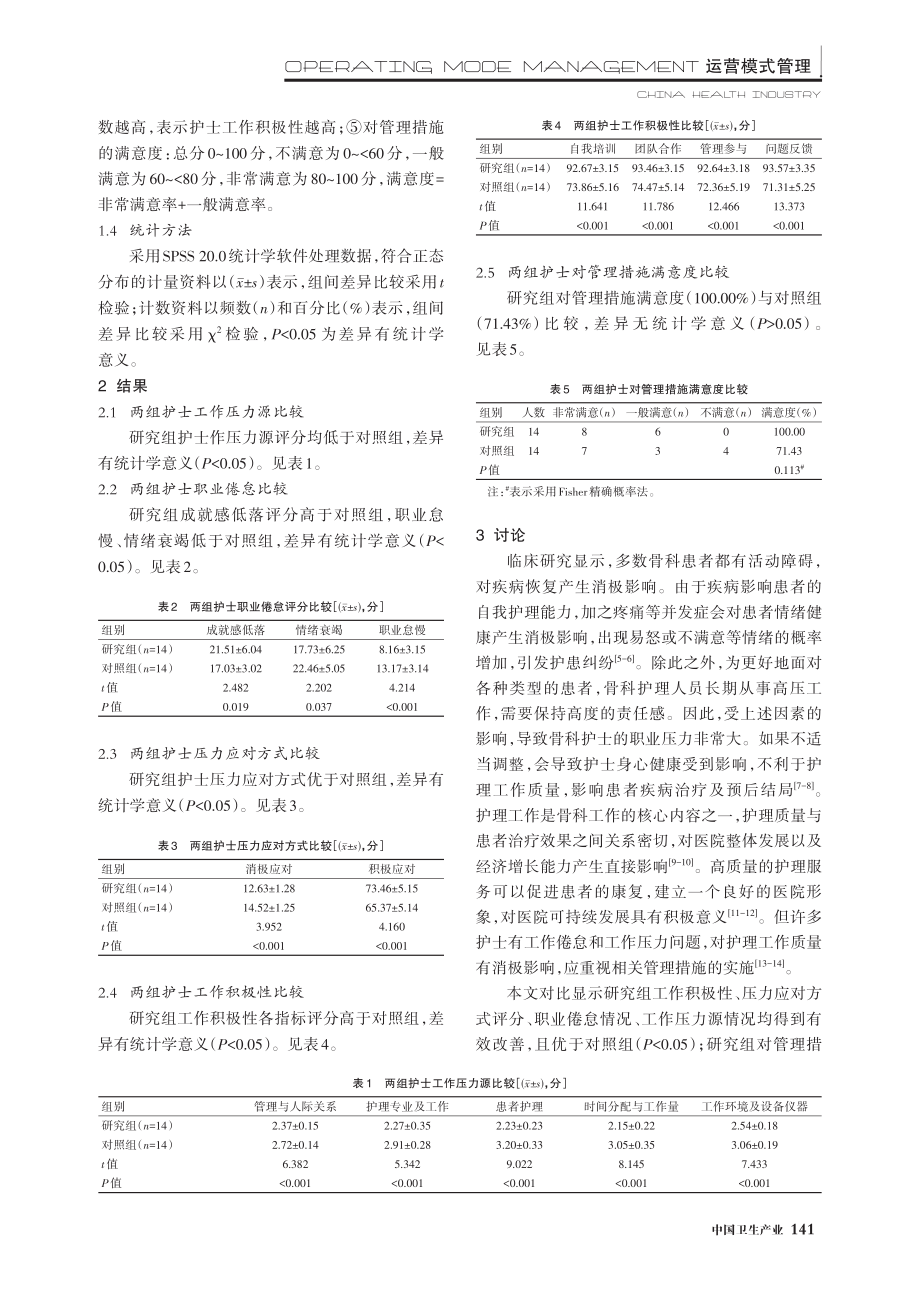 开展柔性管理对骨科护士职业压力的影响分析.pdf_第3页