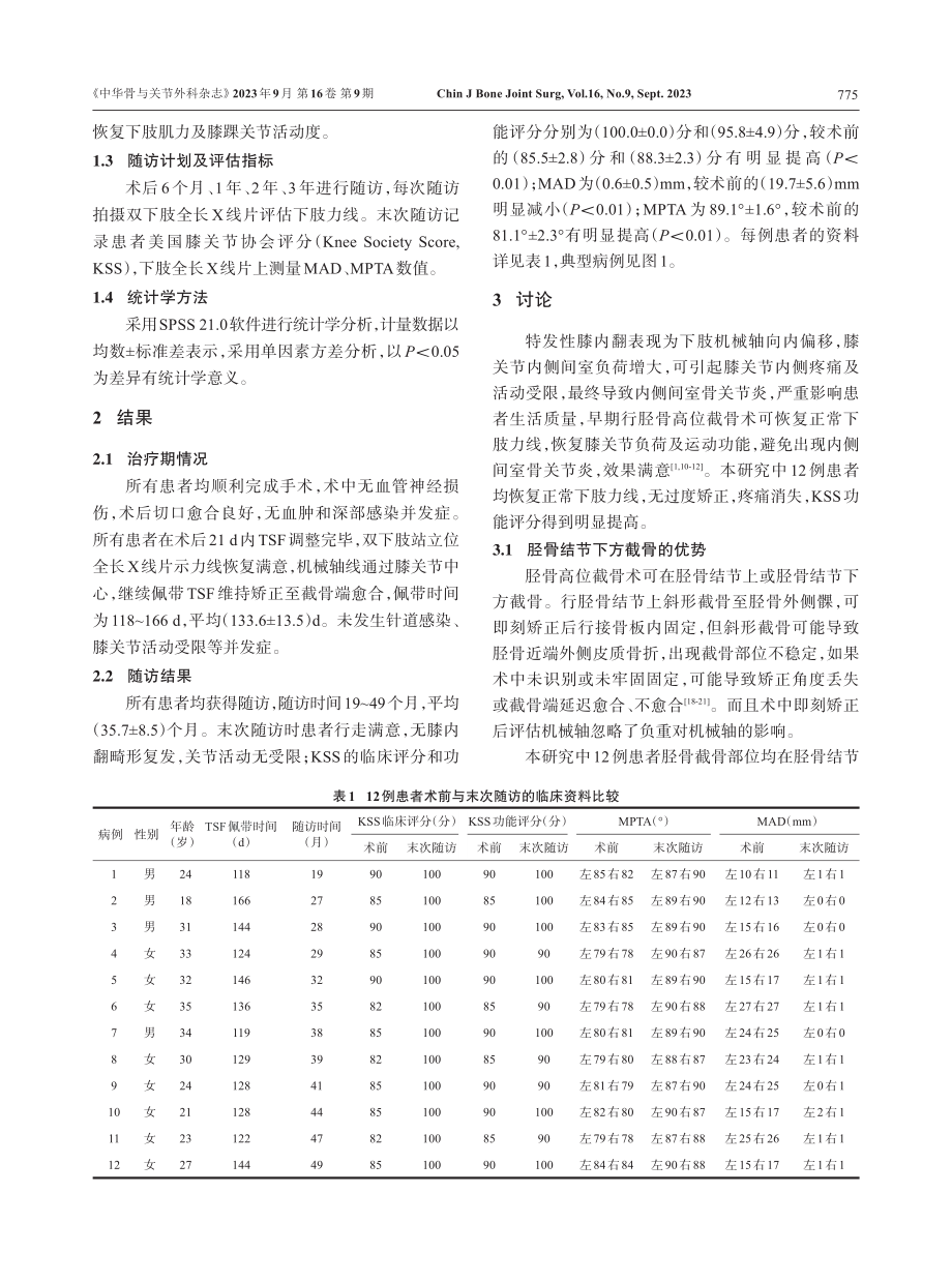 胫骨结节下截骨结合泰勒空间外固定器治疗成人特发性膝内翻.pdf_第3页