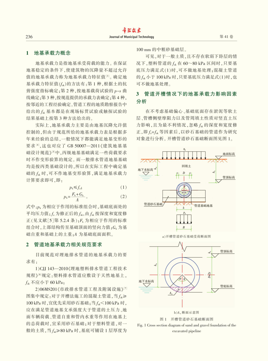 开槽法施工排水管道地基承载力研究.pdf_第2页