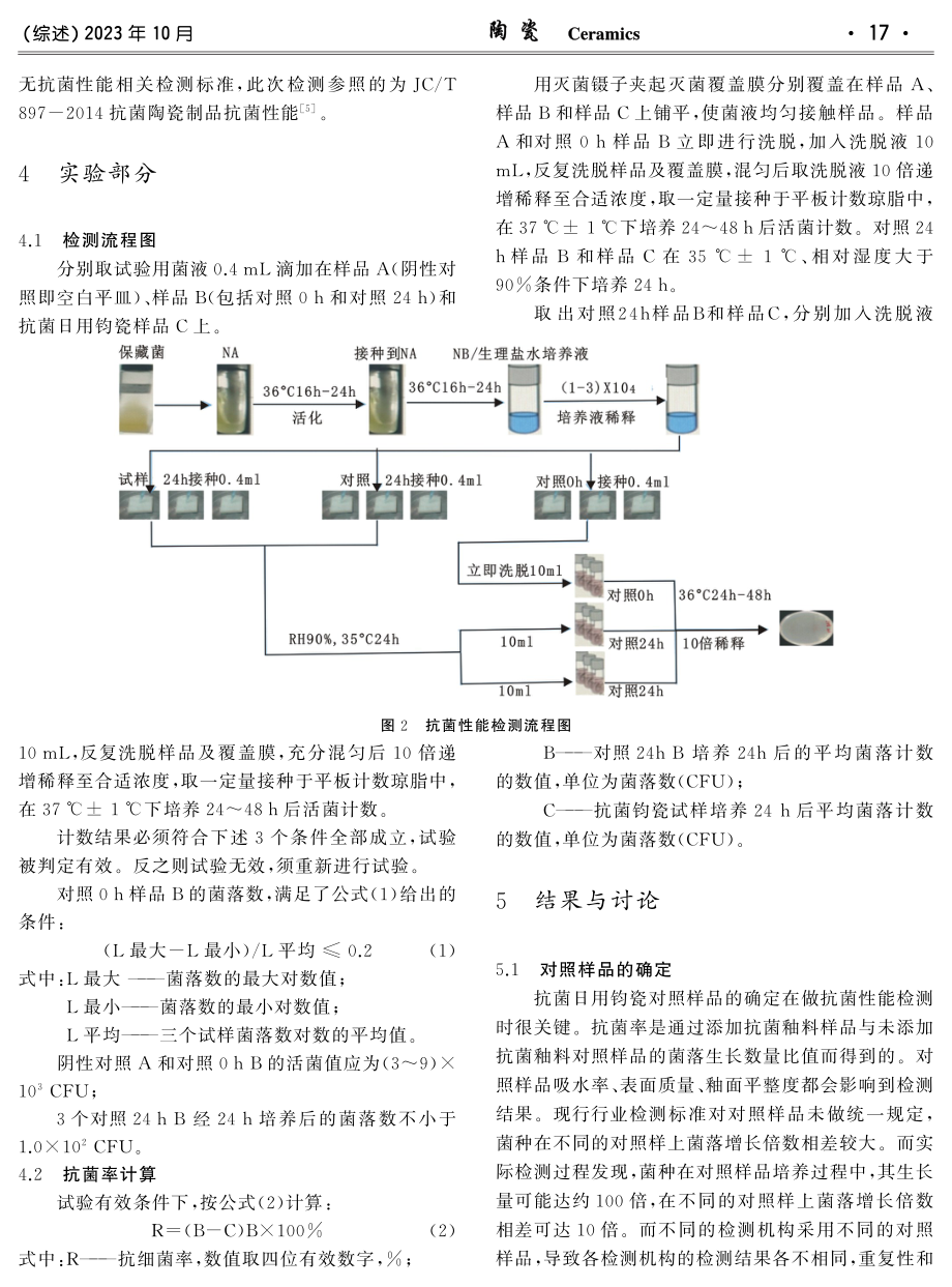 抗菌日用钧瓷抗菌性能的检测影响因素分析和检测技术发展.pdf_第3页