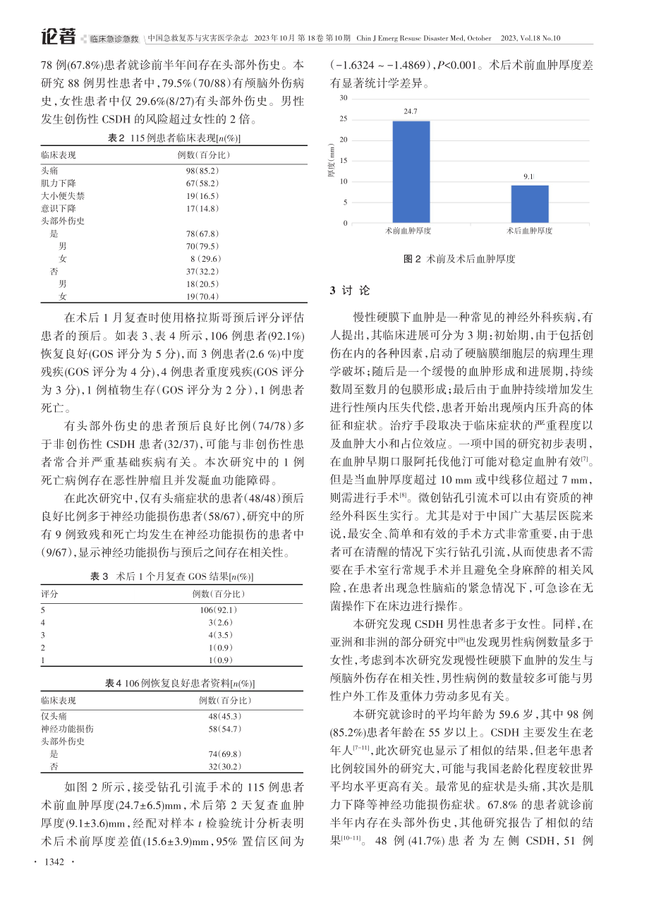 局部麻醉下行微创钻孔引流术治疗慢性硬膜下血肿的研究.pdf_第3页