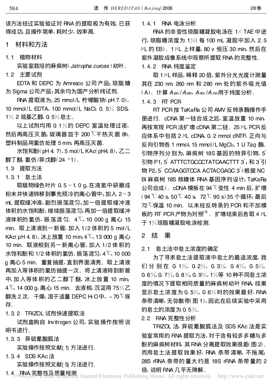 一种简单有效的植物RNA提取方法_张容.pdf_第2页