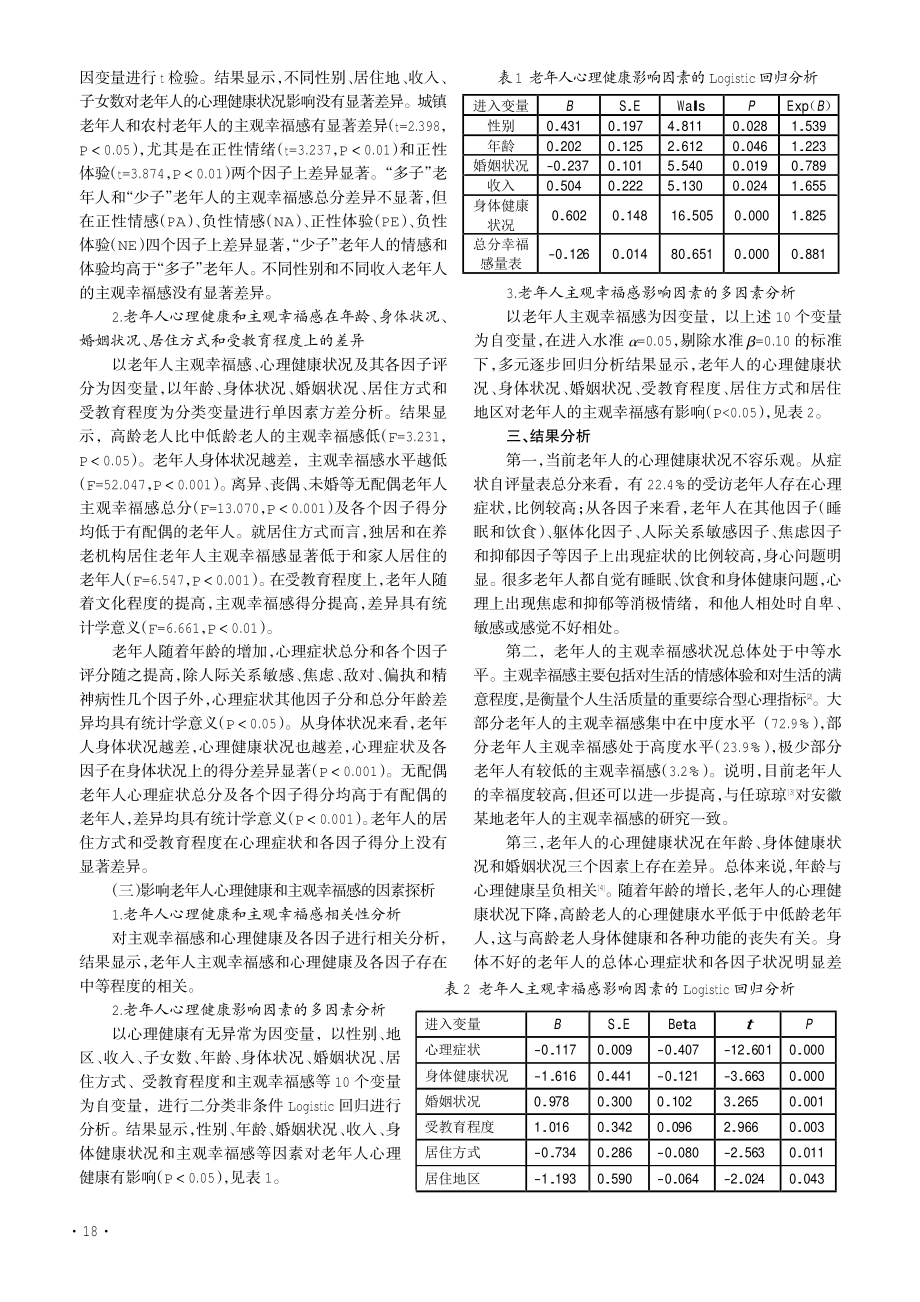 老年人心理健康和主观幸福感状况探析——老有所忧%2C老亦有所乐.pdf_第2页