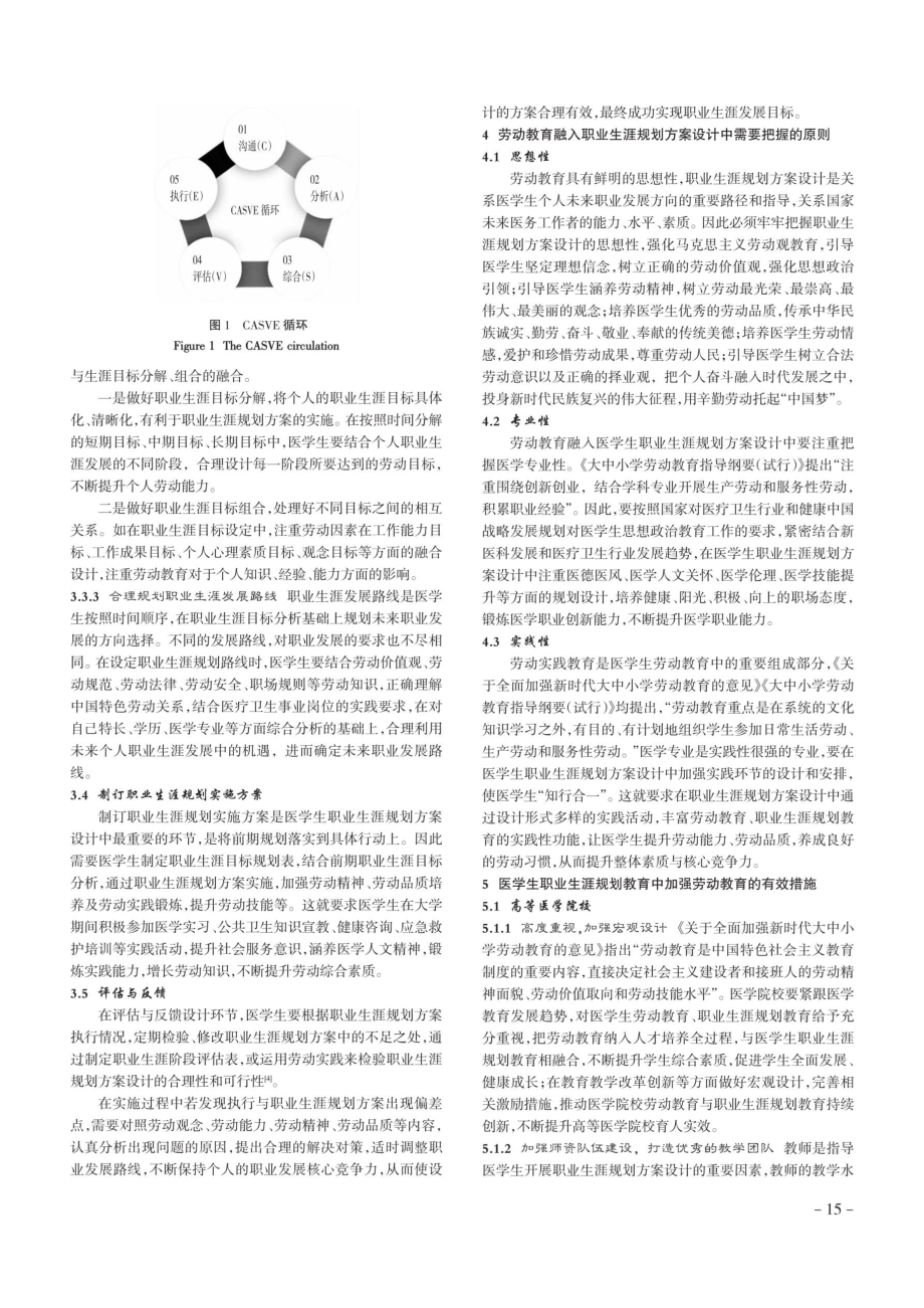 劳动教育视域下高等医学院校大学生职业生涯规划方案设计研究.pdf_第3页