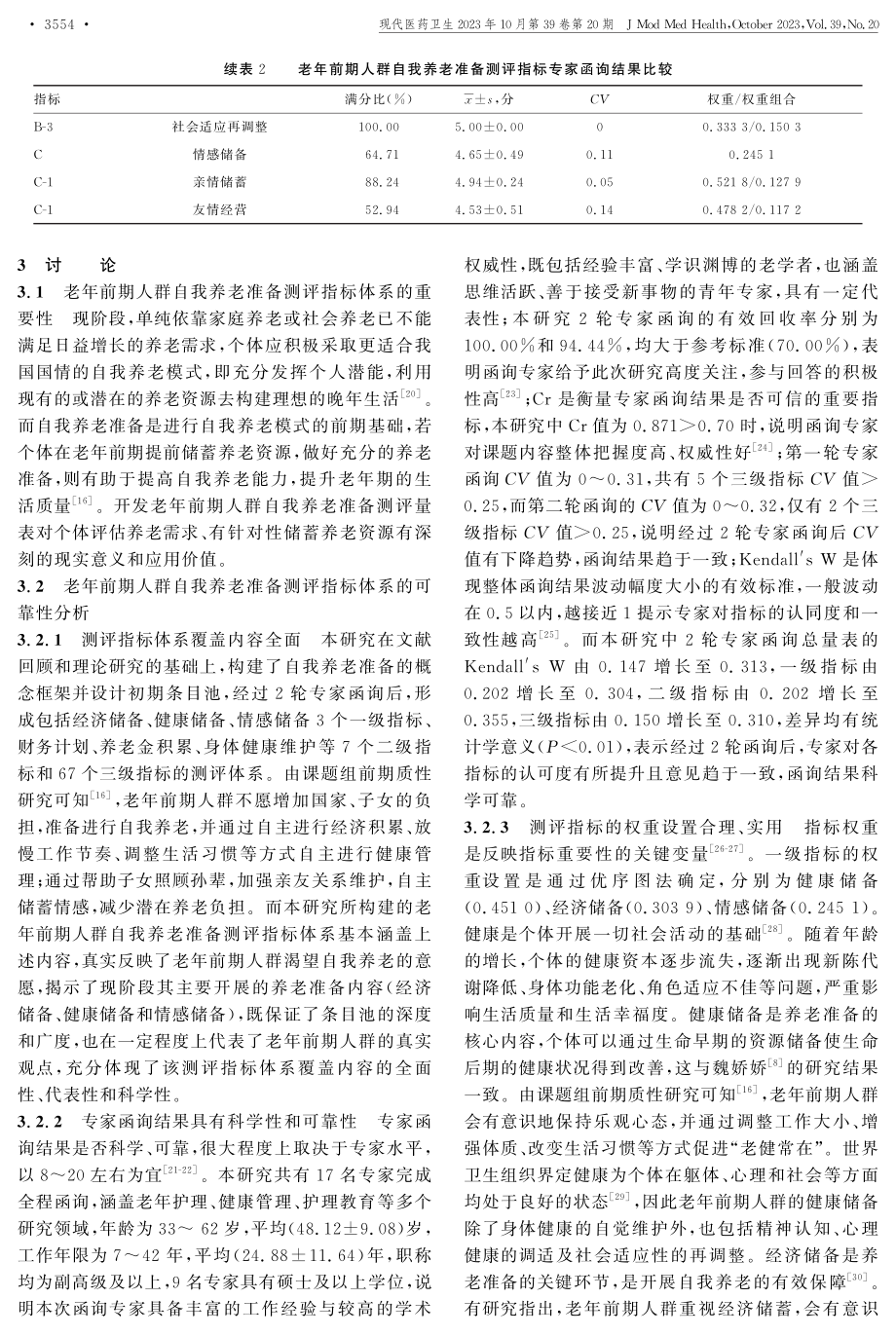 老年前期人群自我养老准备测评指标体系的建立.pdf_第3页